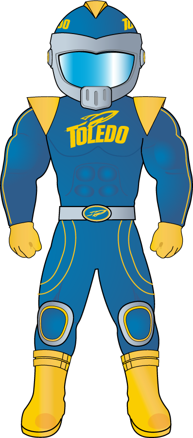 Toledo Rockets 2009-2015 Mascot Logo diy iron on heat transfer